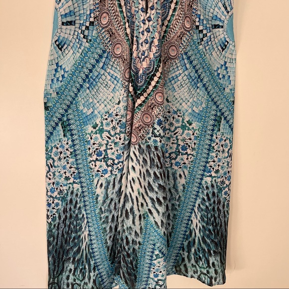 Watercolor Hi-lo Maxi Cover Up Dress - Picture 12 of 16